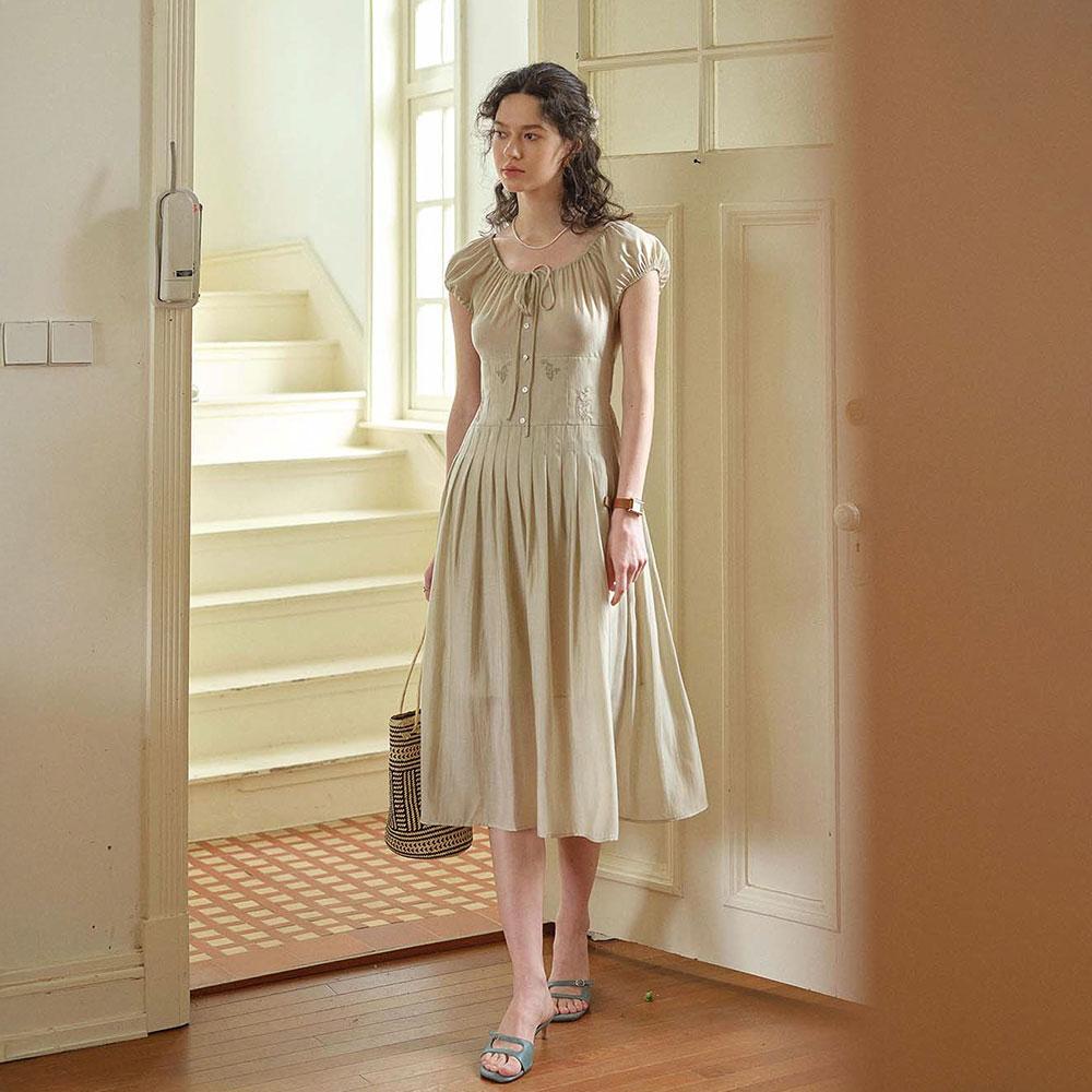 Simpeulleteulo Sr_Plant-Style Long Dress