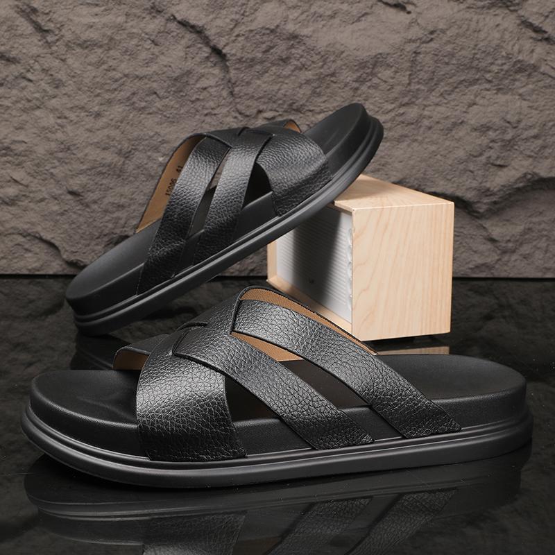 Fashion Summer Men's Slippers Comfortable Fashion Designer Style Leisure Daily Party Plus Size 38-46 Shoes Trendy Young People Ho