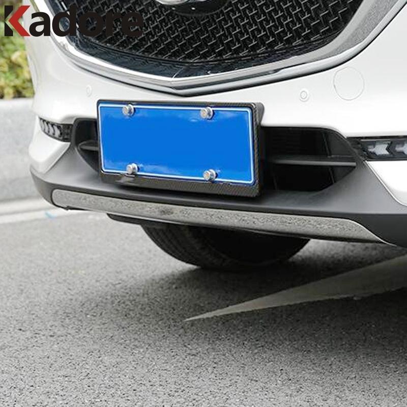 For Mazda CX-5 CX5 KF 2017- CX-8 2017-2025 Steel Front Bottom Bumper Grille Cover Trim Grille Lip Strip Car Accessories