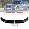 Gloss Black Front Splitter Lip Diffuser Fit BMW 5 Series F10 M Performance