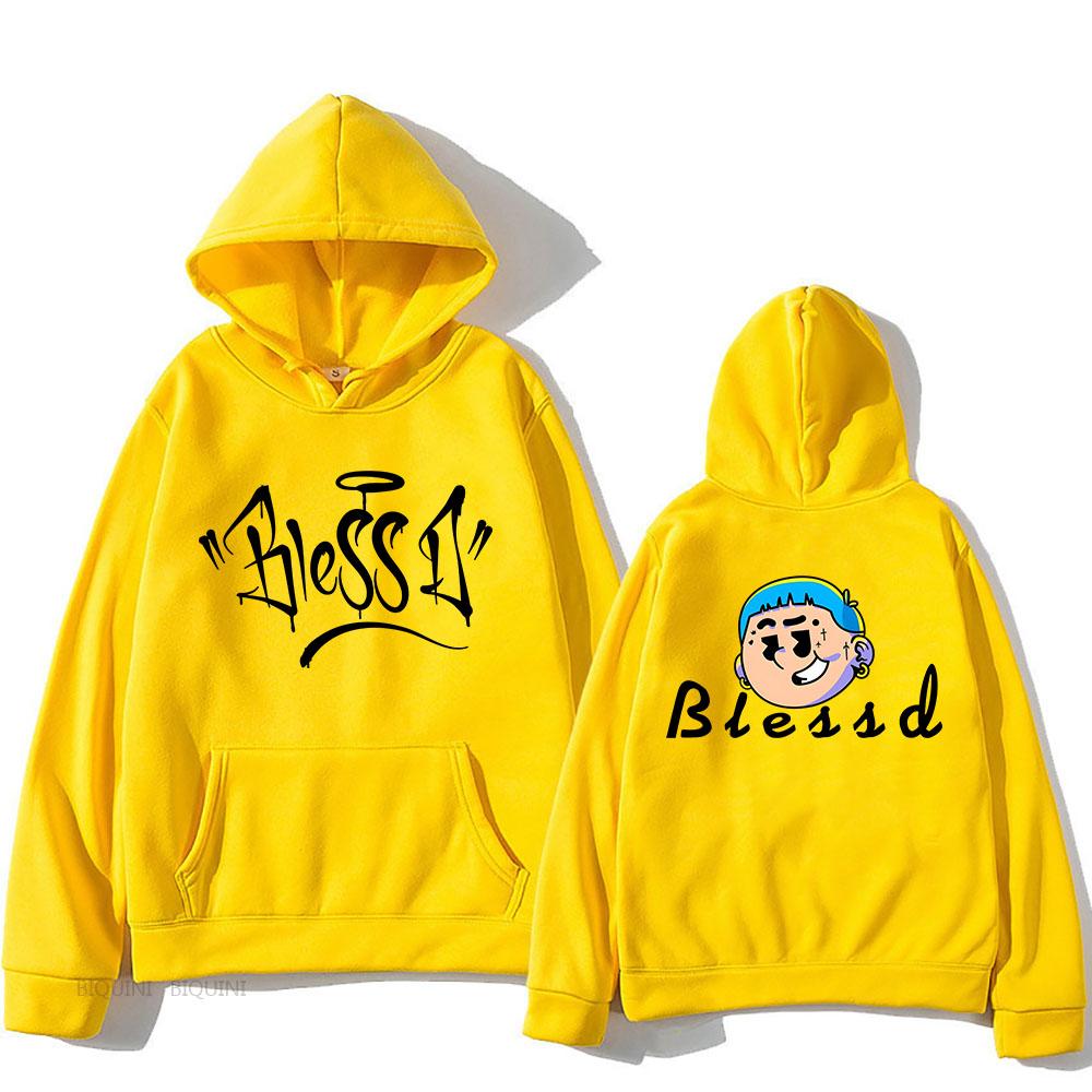 

Blessd Singer Печать Толстовки с капюшоном Зимние с длинным рукавом Графические Толстовки Ropa Hombre Sudaderas Мужская Женская Одежда 3XL