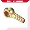 Hihaha Ball Head Oil Pipe Fittings/Fuel Pipe Joint Adapter for Car Motorcycle / 14mm Inner Diameter 12mm Outer Diameter/Bronze Color, Set of 4