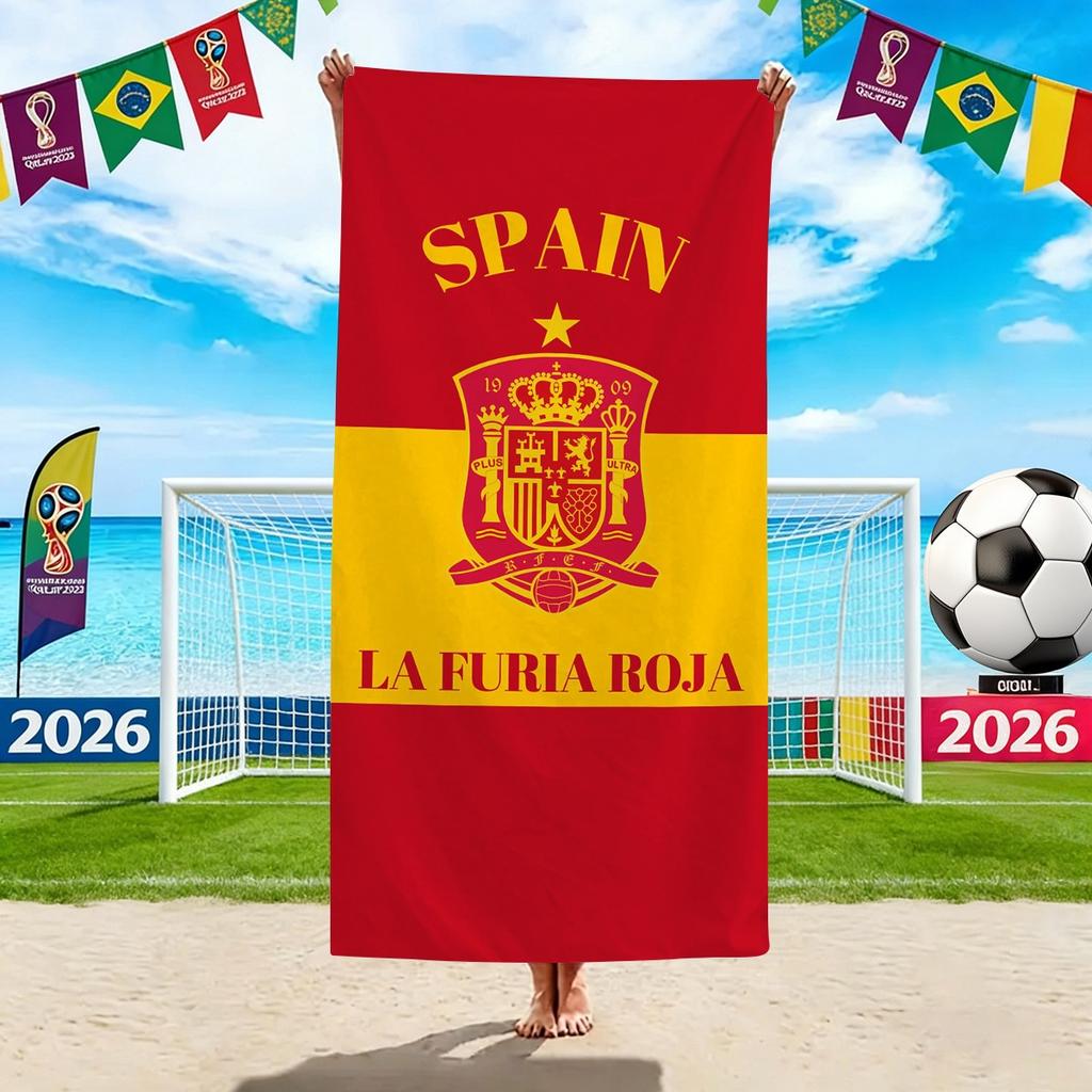 World Cup Beach Towels, Us-Canada-Mexico Football Team Microfiber Quick-Drying Absorbent Bath Towels, Sports Towels