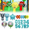 Foil Sprunki Cartoon Balloons Colorful Wedding Festival Birthday Decoration