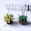 Realistic Hanging Potted Plant Miniature Planter For 1/12 Doll House Scene Setting Plant Pot Living Room Decoration
