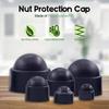 160Pcs Plastic Bolt Covers M4 M5 M6 M8 M10 M12 Hex Nut Caps Kit with Storage Box Screw Caps