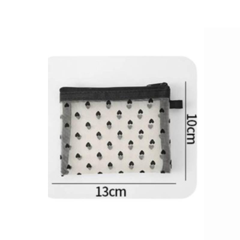 

Cosmetic Bag Storage Simple Netting Portable Convenient Fashionable Practical 13cm/5.12in бежевый