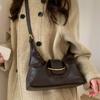 Vintage Underarm Bag for Women Minimalist Shoulder Crossbody Purse Fashion Handbag Sle Wrinkles High-End Feeling Shoulder Bag