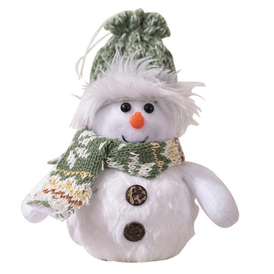 Schneemann-Weihnachtsdekoration, beleuchtete Schneemann-Puppe aus Plüsch, batteriebetrieben, Nachtlicht, Schneemann-Figur für Weihnachtsgeschenke, Tischdekoration