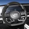 EEJQ9 Suitable for Hyundai Sport Suede Steering Wheel Cover with Split Snap-On Design for Tucson Elantra Avante I30 Sedan Alcazar Grand Creta I10 
