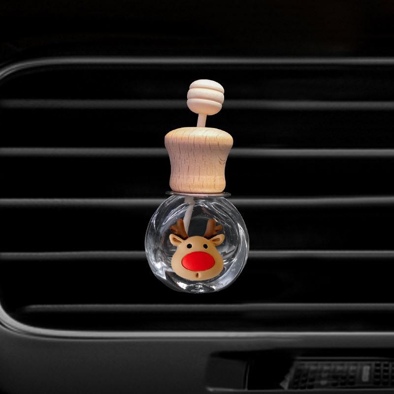 Creative Car Air Vent Perfume Clip - Christmas Ornament and Aromatherapy Bottle