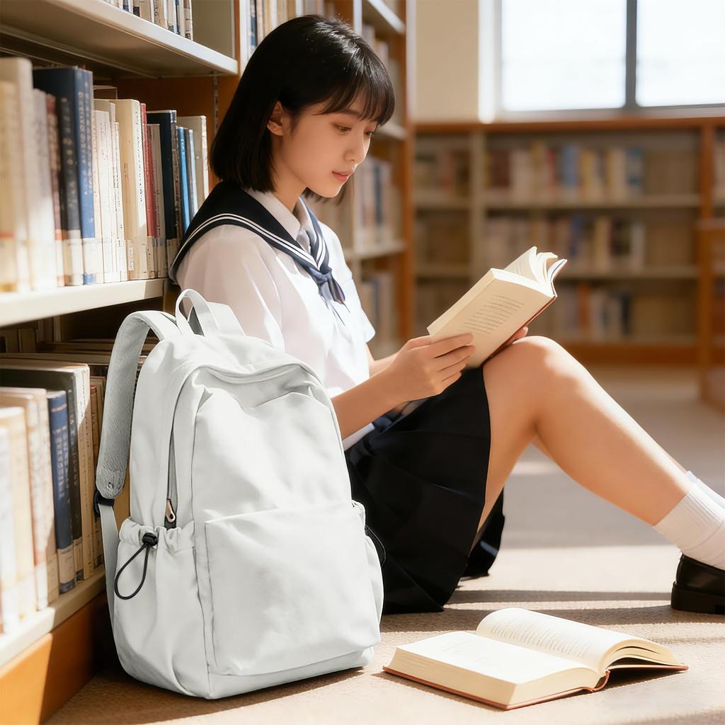 Popular School Backpack for High School Daytime Outdoor Backpack for Men and Black Backpack for Junior High School Lightweight Travel Bag for