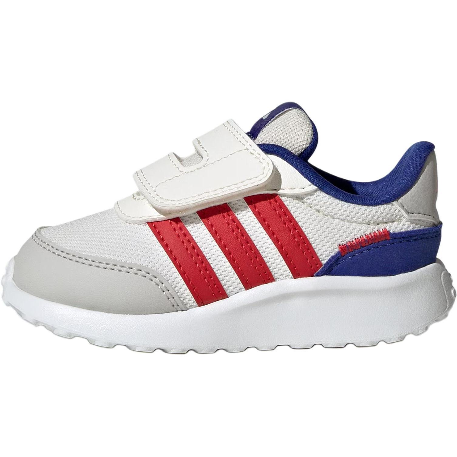 

New Adidas RUN 70s AC I Abrasion Resistant Low Top Toddler Shoes White Red Infant And Toddler JQ9616 25.5