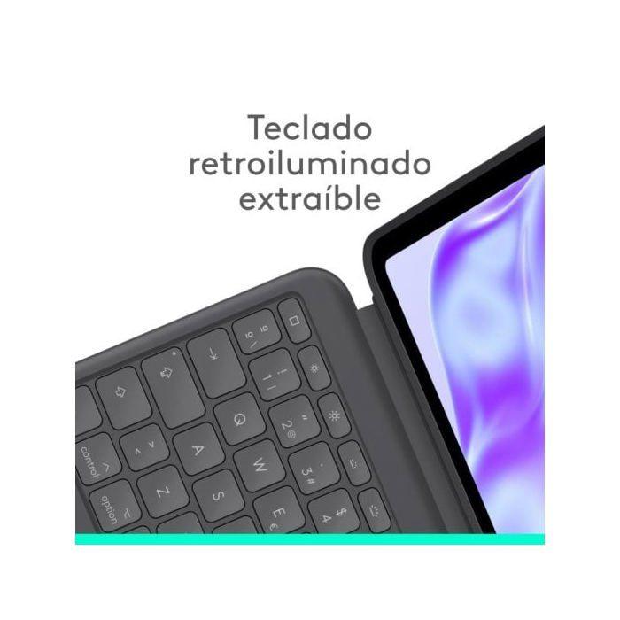 Étui-clavier - Logitech - Combo Touch - iPad Pro 13 Pouces (M4) (2024) - Rétroéclairé - Détachable