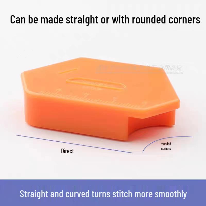 Magician Flatbed Sewing Machine Magnetic Edge Guide Tool with Scale and Anti-Curl Features