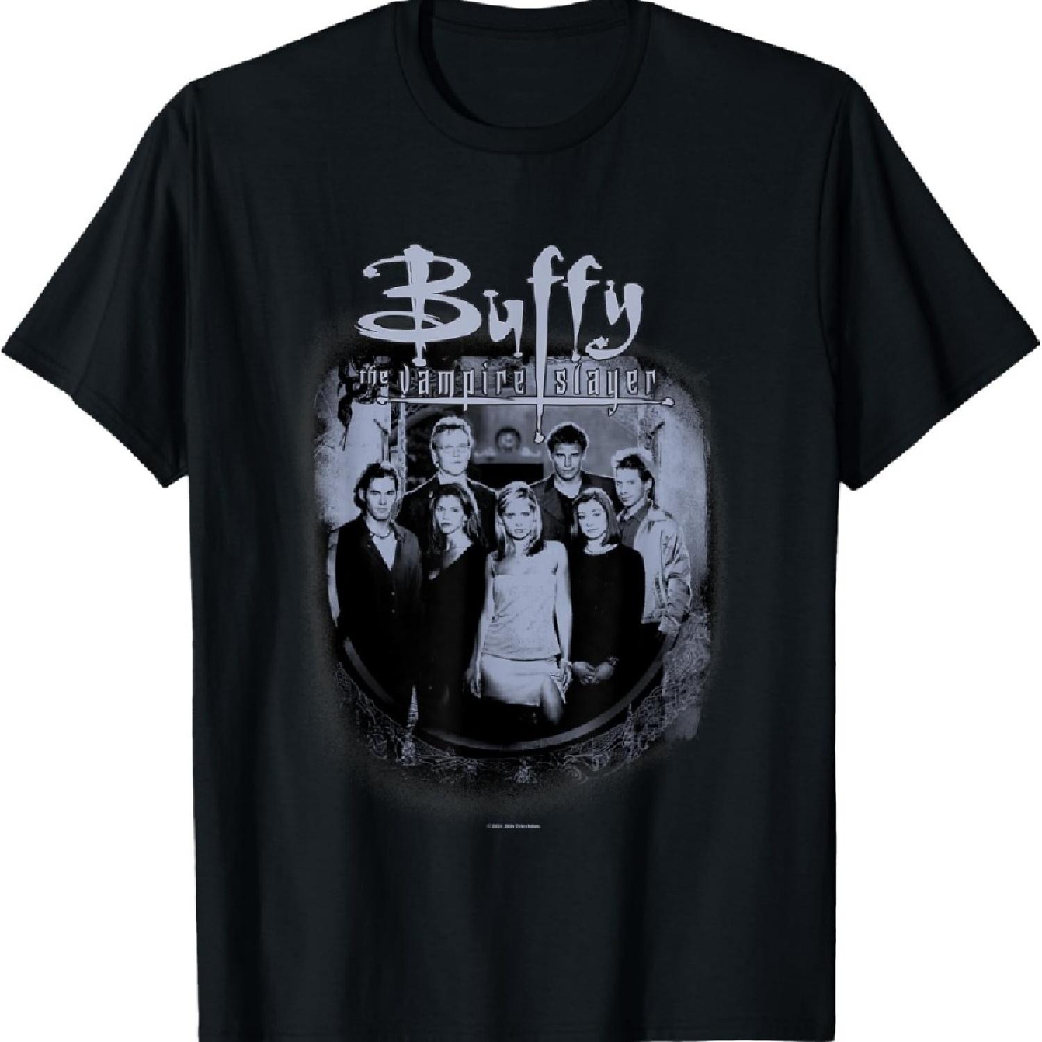 

Buffy The Vampire Slayer Distressed Vintage Scooby Gang T-Shirt S