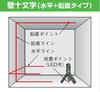 Panasonic Laser Red Laser Unit Case Wall Cross Vertical Marking Yellow Marker, "Sumidashi Meijin" (Main + Included), Portable, Lightweight, Type