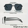 2pcs Semi-Rimless Fashion Glasses for Men Women Perfect for Summer Parties Casual Streetwear Holiday Gifts