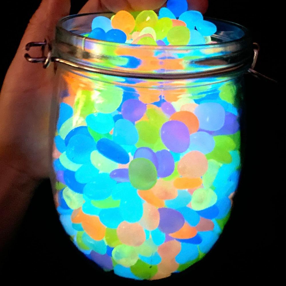 1000pcs Luminous Rock, Stone Luminous Dark Garden Pebbles, Sidewalk Fish Tank Decoration, Aquariums, Fish Tanks loom