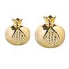 Pomegranate Statue Decorative Figurine Art Crafts Fruit Sculpture Tabletop Ornament for Bedroom