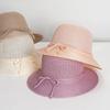 Hats for Women Summer Braided Beach Sun Hat Solid Color Sunshade Lady Visor 6cm Brim Sunhat Travel Vacation Accessories