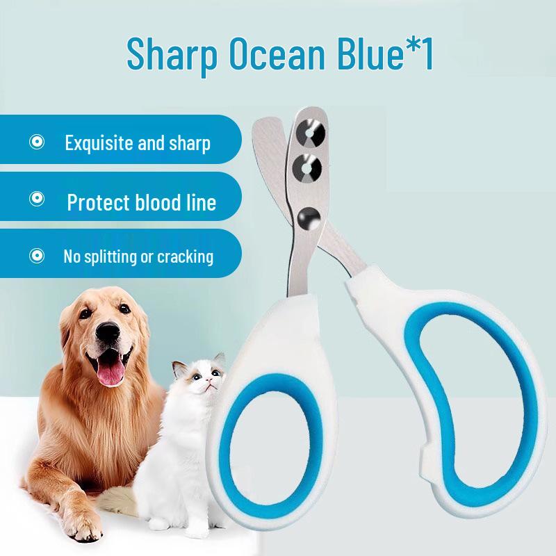 

Pet Nail Clippers for Cats & Dogs - Small Pliers Clippers for Paws PP Bag Packaging синий