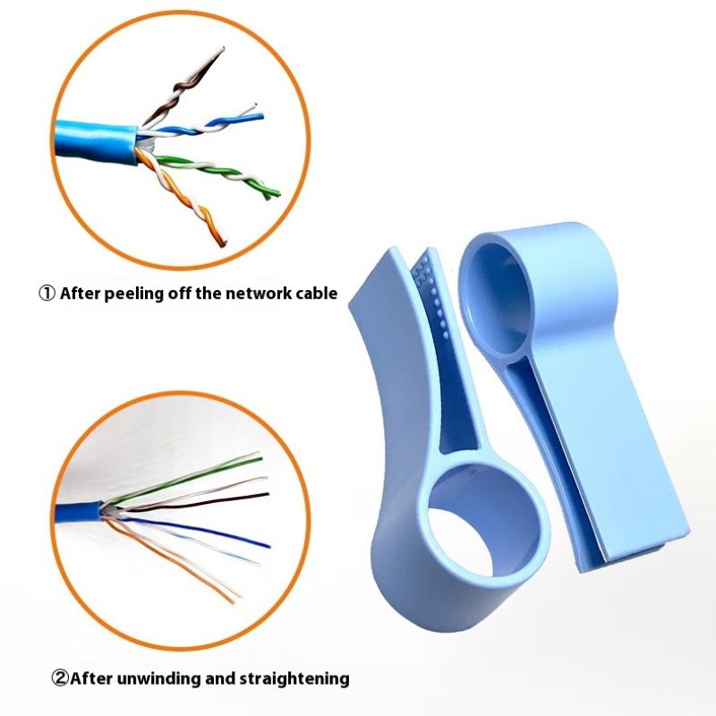 Ethernet Cable Straightener Tool For Quick And Easy Unraveling Cat5E/Cat6/Cat7 Wire Cable Management Accessories