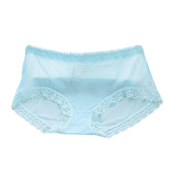 

Women s Sexy Underwear Mid Rise Sheer Mesh See Through Panties Ladies Seamless Floral Lace Trim Briefs