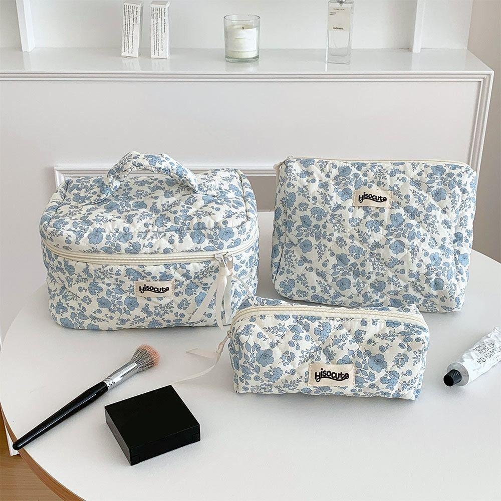 Gift Cotton Makeup Bag Large Capacity Cute Toiletry Bag Organizer Multi-function Travel Cosmetic Bag Student