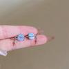 New Round Woman Earrings Planet Girl Cat Eye Personality Hundred Match Earrings Engagement Exquisite Jewellery Gifts