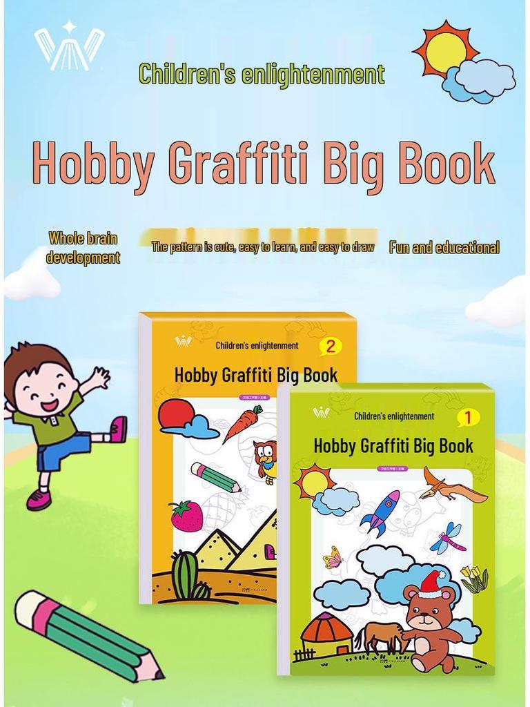 Children's Creative Coloring & Doodle Book Set: 2 Volumes for Fun & Focus