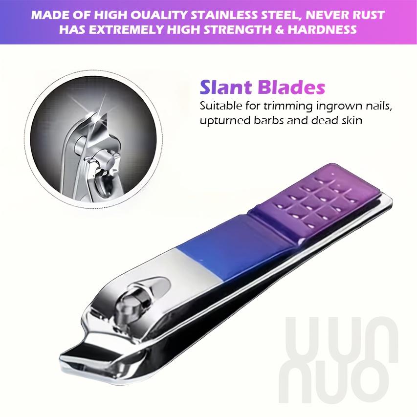 Xiaomi Stainless Steel Color Gradient Eagle Beak Oblique Blade Nail Clippers Suitable for Thick Nails Ingrown Nails, Ergonomic Handle