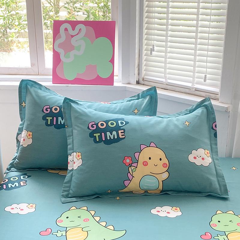 Cotton Pillowcases: Pure Cotton, Simple Style for Home, Dorms, Single & Double Rooms (Single/Pair)