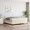 3144436 vidaXL Divan Bed with Mattress Cream 160x200 Cm Fabric