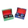 2Pcs Hand Massage Balls With Storage Box Chinese Exercise Handballs For Hand Exercise Stress Relief Therapy Massager