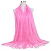 Women Chiffon Prayer Shawl Solid Color Versatile Turban Beach Towel