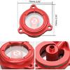 NICECNC For Honda XR650L XR 650L XR 650 L 1993-2025 XR600R XR 600R 1990-2000 Motorcycle Transparent Engine Oil Filter Cover