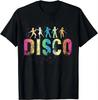 Retro Disco Vibes Colorful Nightlife Vintage T-Shirt Short Sleeve Shirts Y2k Men Clothing  Harajuku Streetwear Graphic T Shirts
