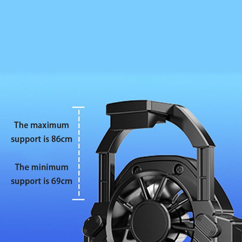 1Pc Game Cooling Backclip Fs01 Dual Fan Rechargeable Mobile Phone Cooler Long Lasting And Stronger Air Cooling