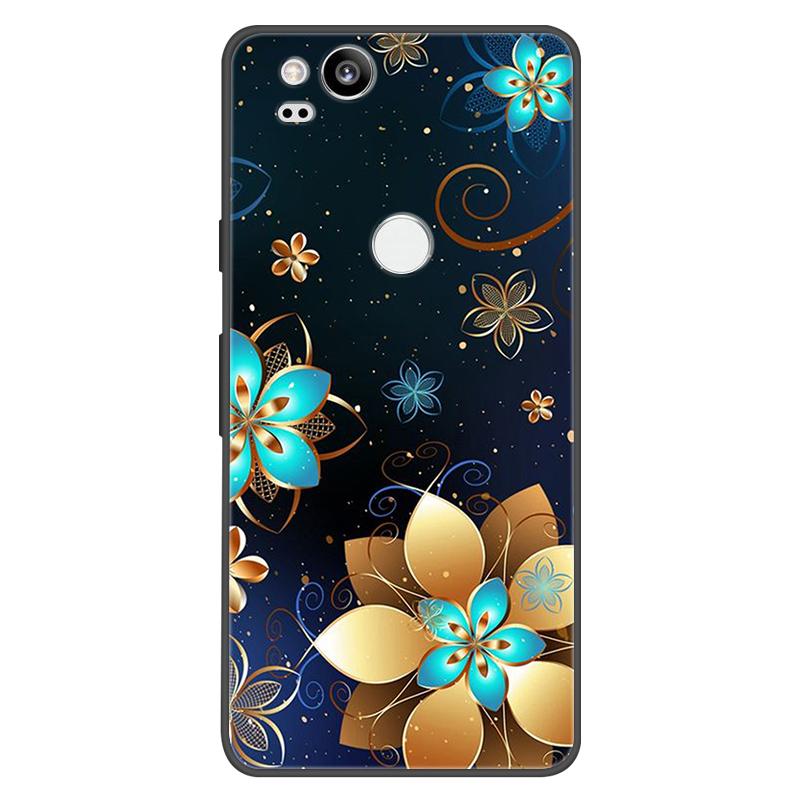For Google Pixel 2 Case Soft Black Silicone Bumper Butterfly Phone Cover for Googe Pixel2 2XL Pixel2XL 2 Cases Fundas Coque