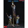 Miniart 1/35 Scale Street Workers (3 Figures) Plastic Model Kit MA38081