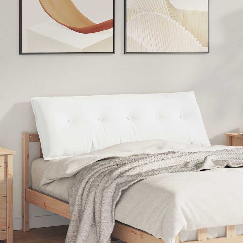 Back Cushion White 140 X 19 X 50 Cm Fabric