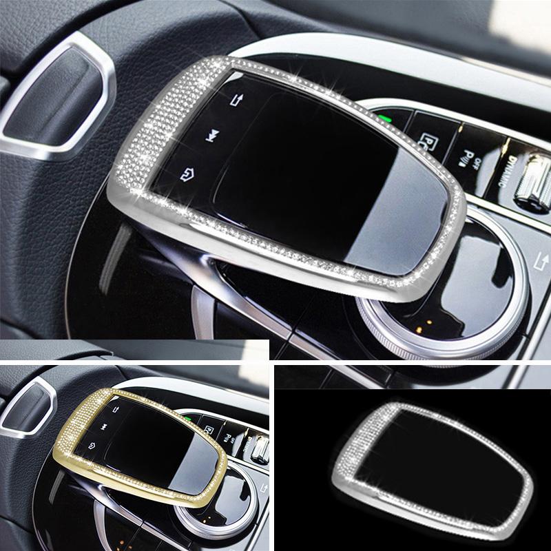 

Для Mercedes-Benz CE GLC Class W213 X253 W205 15-19 Кристальный стиль, центральная панель управления мышью, рамка, крышка