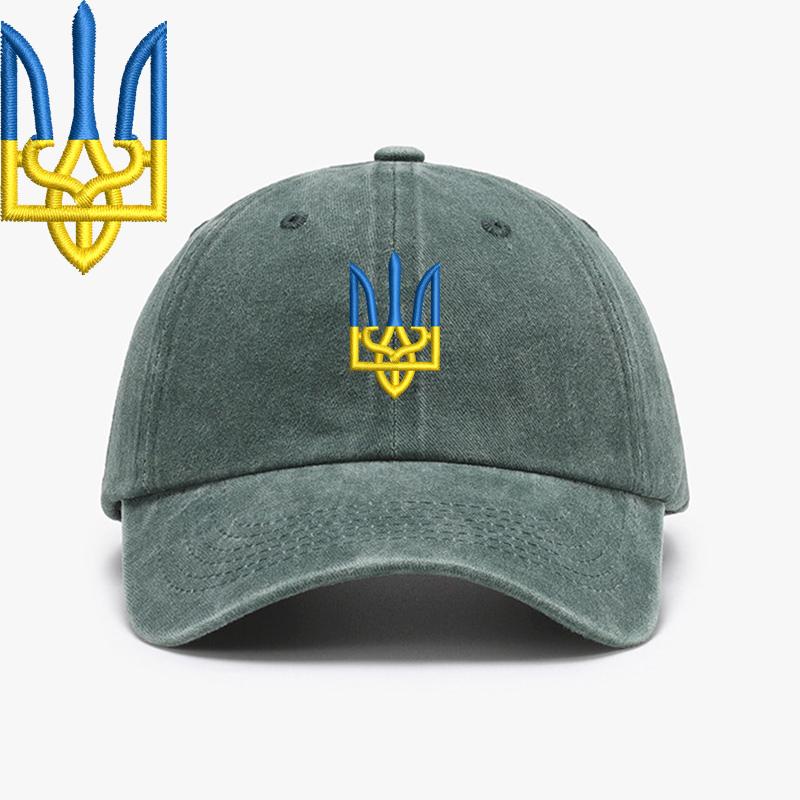 Embroidery Ukraine Trident Symbol Spetsnaz Special Forces Men Baseball Caps Brass Buckle Dad Caps Snapback Adjustable