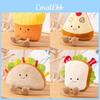 Giocattolo Peluche Sandwich Pizza Hamburger Ciondolo Decorativo Per Bambini e Collezionisti