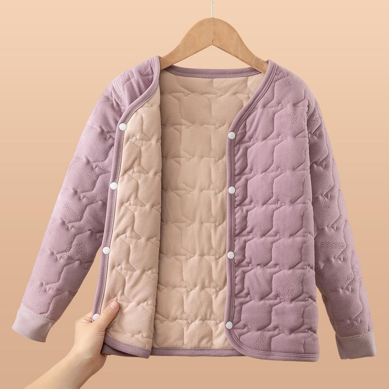 Kids' Cotton-Padded Winter Jacket: Warm Inner Layer for Boys and Girls, Ideal for School Uniforms
