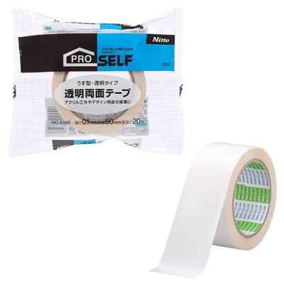 Nitoms Transparent Double-Sided Tape, Commercial Use, Strong Adhesion, DIY, Interior Construction, Building Materials, Width 50mm X Length PROSELF