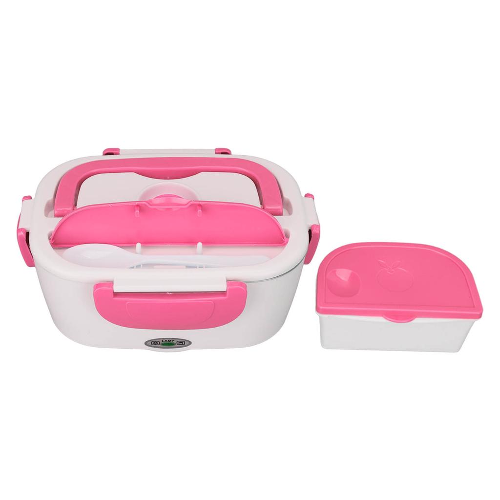 Heated Lunch Box 1.5L 40W Heating Cigarette Lighter Plug Food Grade PP Electric Lunch Box for Home Office Travel