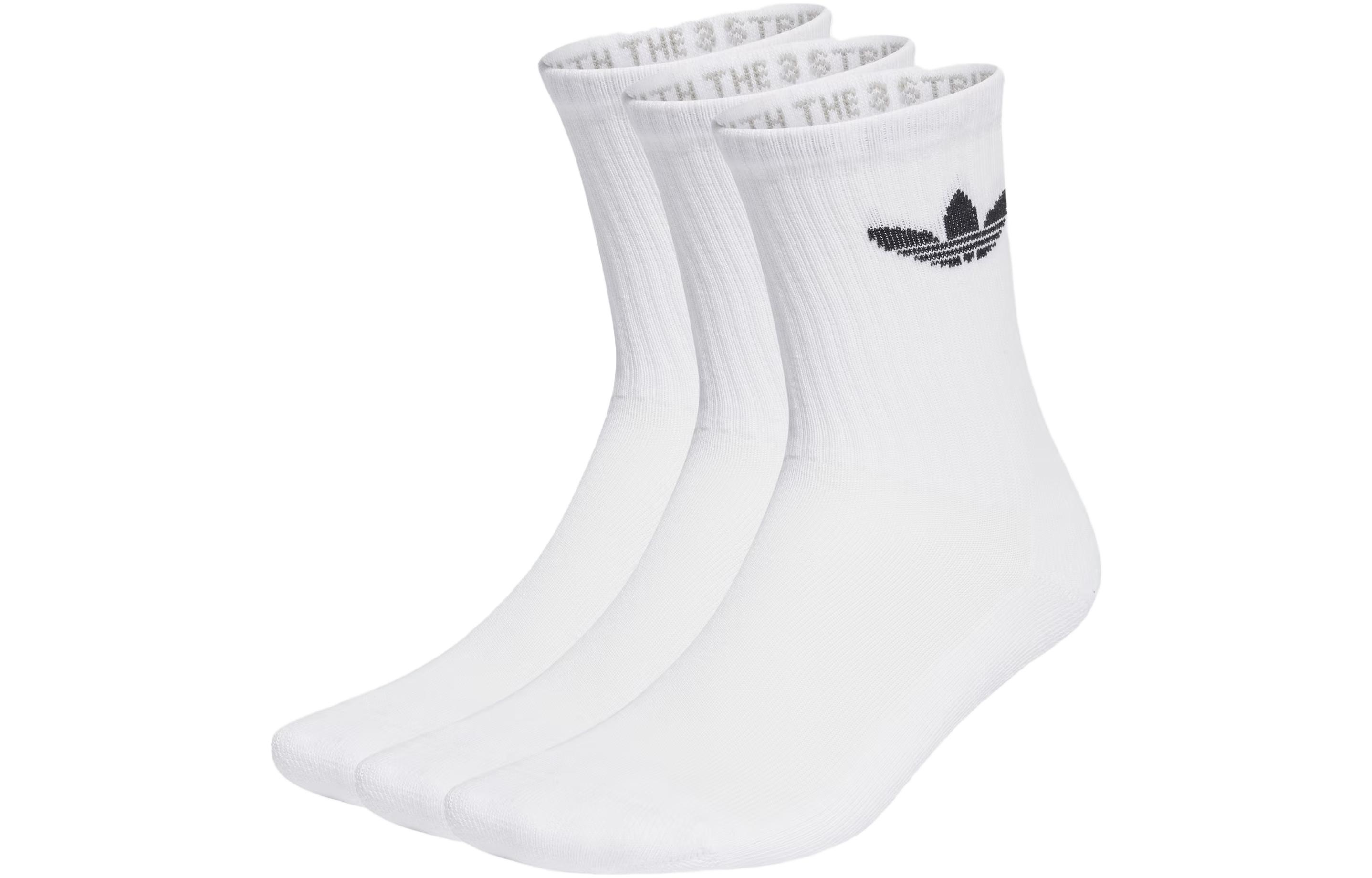 Adidas Originals Crew Socks Unisex 3 Pack White IJ5616 M