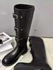 Fashion NEW Retro Style Knee High Boots Women Fashion Ladies Slip On Knight Long Boots Autumn Winter Women's Footwear
